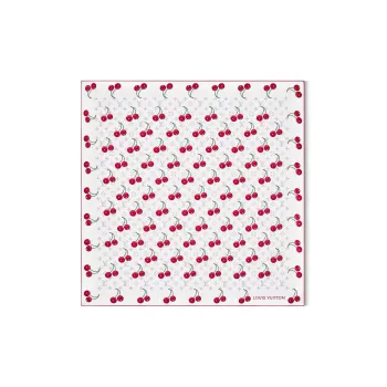 LOUIS VUITTON Silk Scarves Unisex White