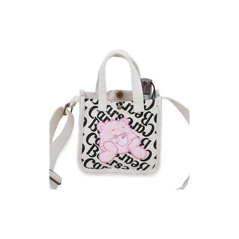 CAREBEARS Polyester Crossbody Handbag Women's Pink/Blue-4