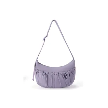 FILA FUSION Fabric Shoulder Bag Unisex U Gray Purple