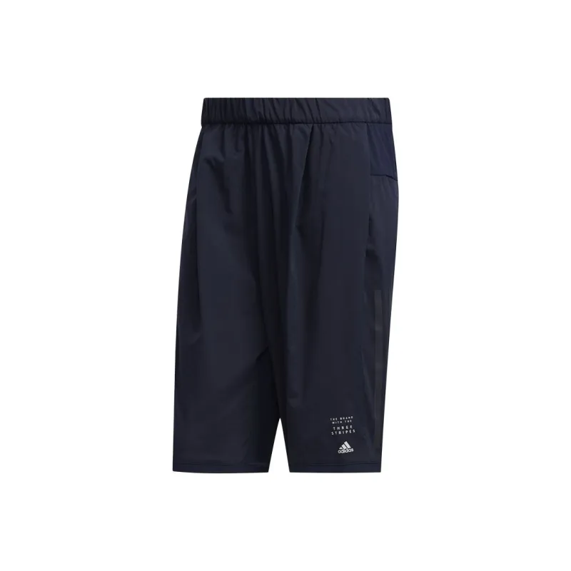 Adidas AEROREADY3 Stripes Casual Shorts Men's Navy Blue-0