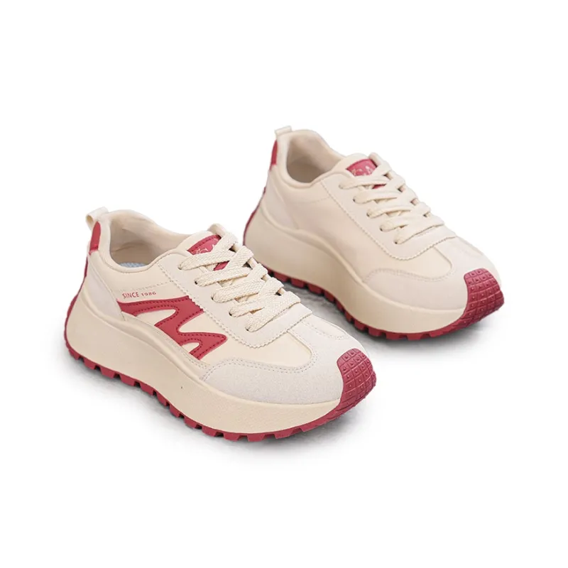 Gai Renpu Slip Resistant, Abrasion Resistant, Breathable Low Top Chunky Sneakers Women's-10