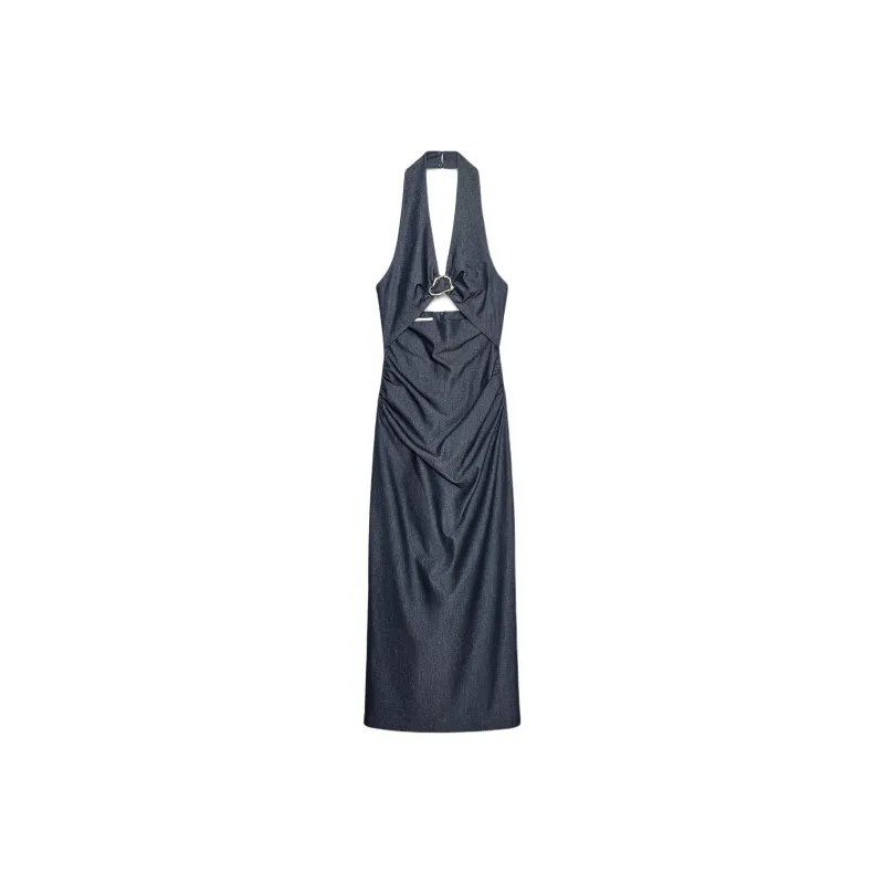 ZARA Sleeveless Dresses Women's Indigo-0
