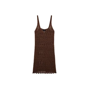 ZARA Slip Dresses Women's Brown
