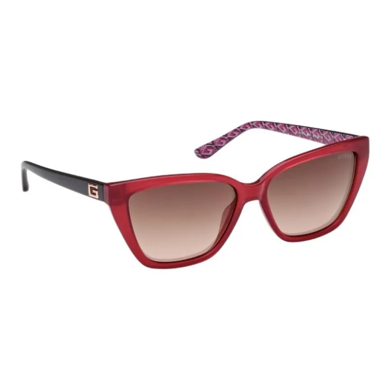 GUESS Injection Cat Eye Sunglasses Women's Red-1