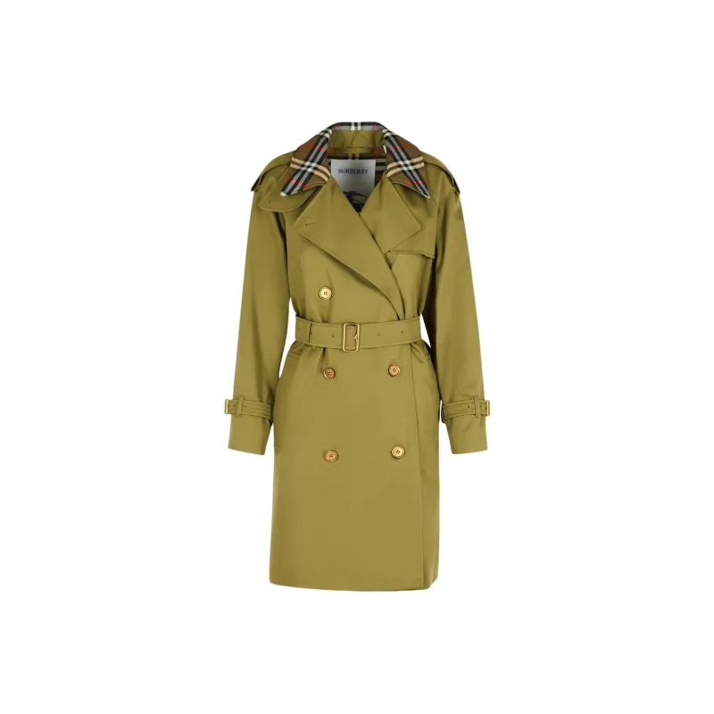 Burberry Trench Coat Women's Green-0