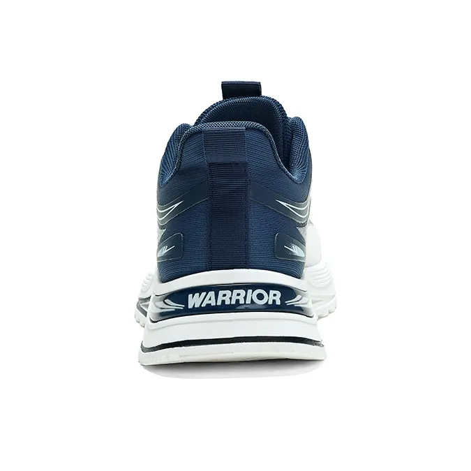Warrior Wear resistant, Lightweight, Breathable, And Non slip. Low Top Running Shoes Men's Beige Dark Blue-3