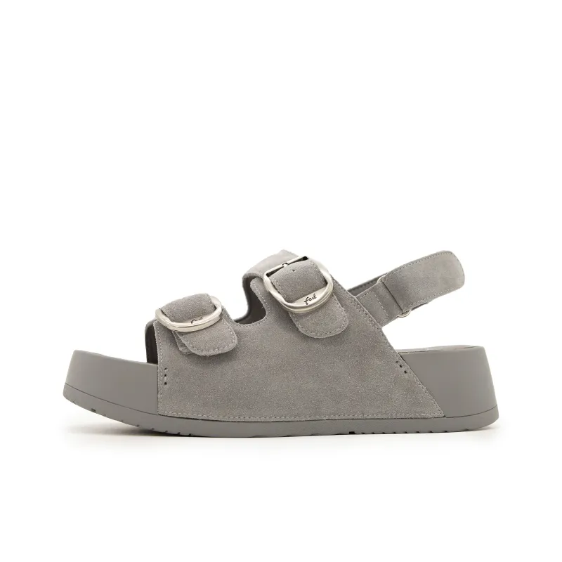 FED One Strap Sandals Women's Gray-0