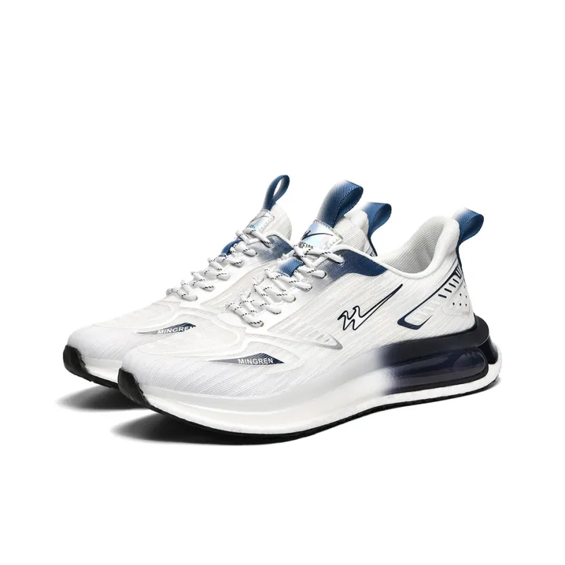 Binary Running Shoes Unisex Low Top Blue-2