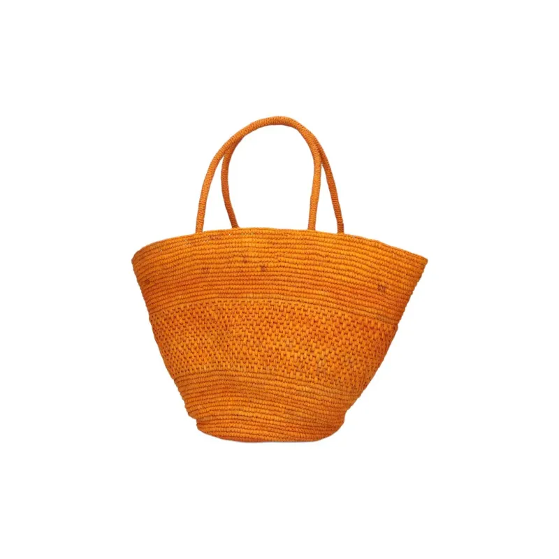 THE ROW Raffia Tote Bag, Shopping Bag, Handbag Women's Orange-1