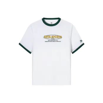Anta Life Collection T Shirt Women's Snowflake White/Sparse Forest Green