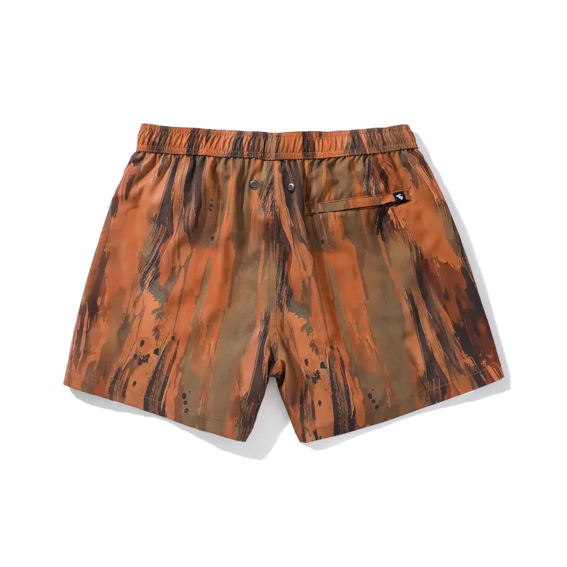 GAILANG Beach Shorts Men Tie Dye Brown-1