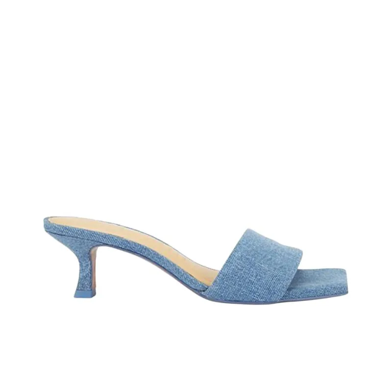 CULT GAIA Abrasion Resistant Slide Slippers 5.7cm Women's Blue-1