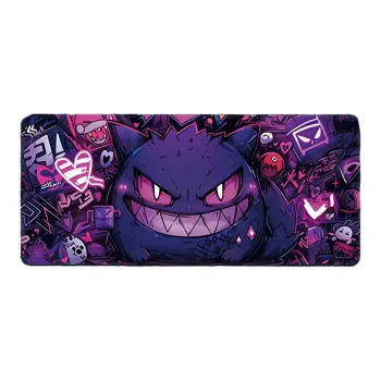 Rindu Premium Pokémon Gengar Large Thick Office Table Mats For Computer Keyboard, Anime Esports Gaming Mats Mouse Pads