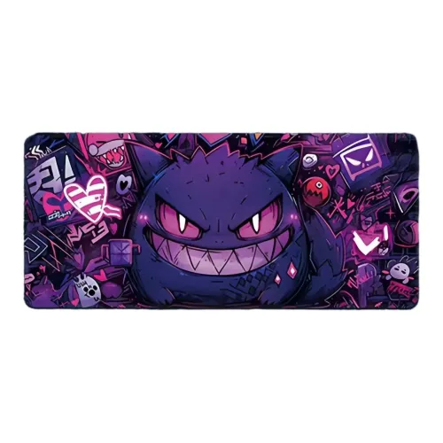 Rindu Premium Pokémon Gengar Large Thick Office Table Mats For Computer Keyboard, Anime Esports Gaming Mats Mouse Pads