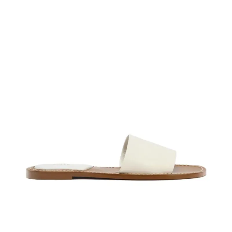 ZARA Abrasion Resistant Slide Slippers Women's White-1