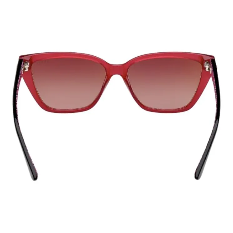 GUESS Injection Cat Eye Sunglasses Women's Red-6