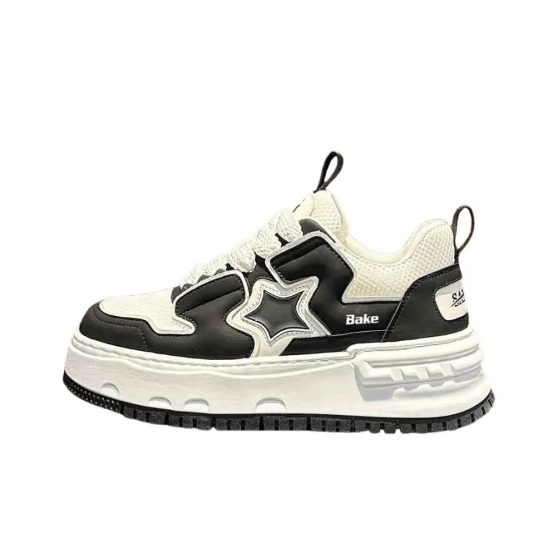BAKE Breathable, Slip Resistant, Height Increasing Low Top Skateboard Shoes Men's-6