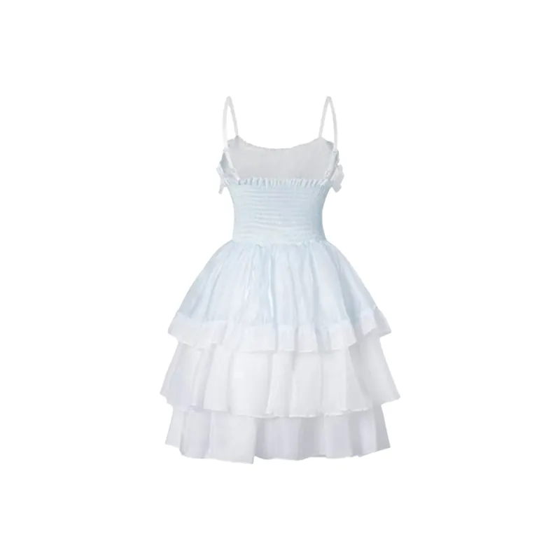 AFGGD Slip Dresses Women's Light Blue-1