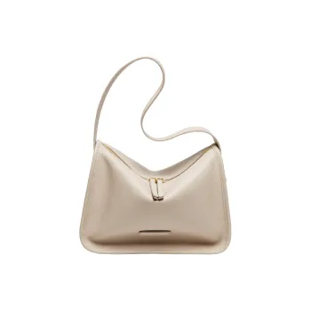 Narandu Cow Leather Shoulder Bag, Pillow Bag, Crossbody Bag, Shoulder Bag Women's Black/Salted Coffee/Cream Apricot