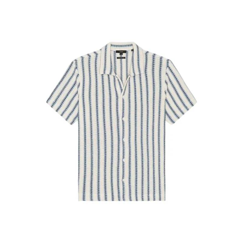 VINCE Shirts Men Blue With White Lettering-0