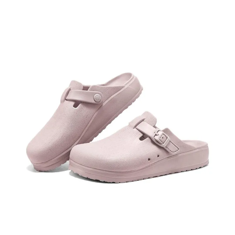 Skechers FOAMIES WOMENS EVA Abrasion Resistant Slip Resistant Wrap toe Slippers Women's Light Pink-2