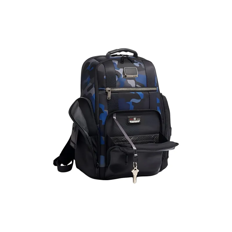 TUMI JDX JD.com Collaboration Alpha Bravo Polyester Travel Backpack Men's Black-2