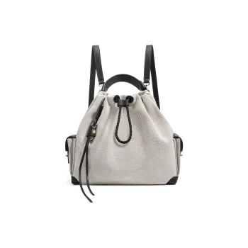 BELLE Fabric Backpack Tubas Women's Blue/Beige