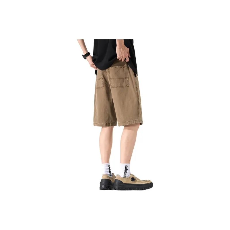Izzue Denim Shorts Unisex Khaki-0