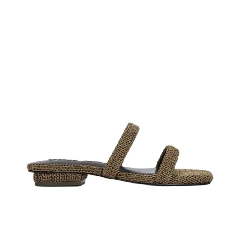 CULT GAIA Abrasion Resistant Slide Slippers Women's Green-1