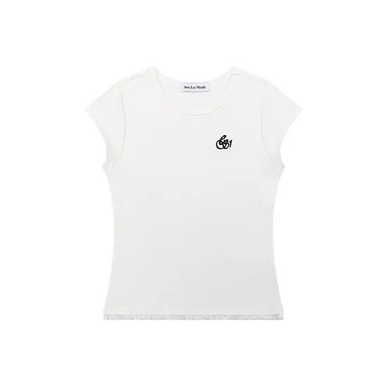 1ESS LA MODE Set in Sleeve T Shirt Women's-0