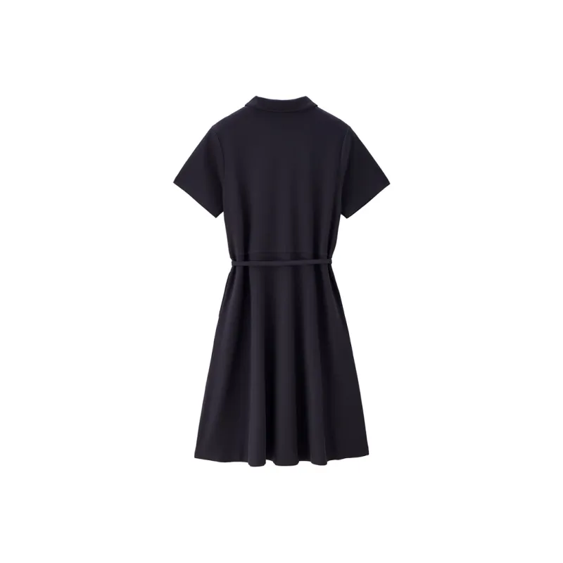 UNIQLO Short Sleeved Dress Women's Dark Moss Green-6