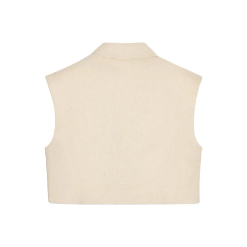 ZARA Tank Tops Women's Light Beige-1