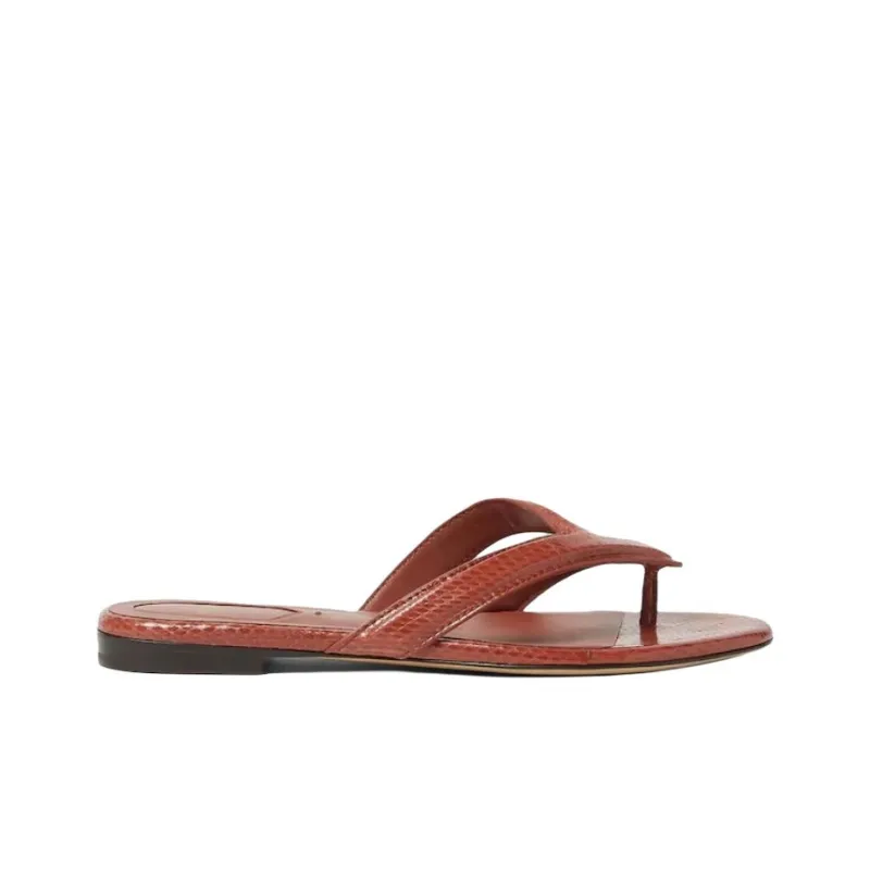 FENDI Slip Resistant Flip Flops Women's Red-1
