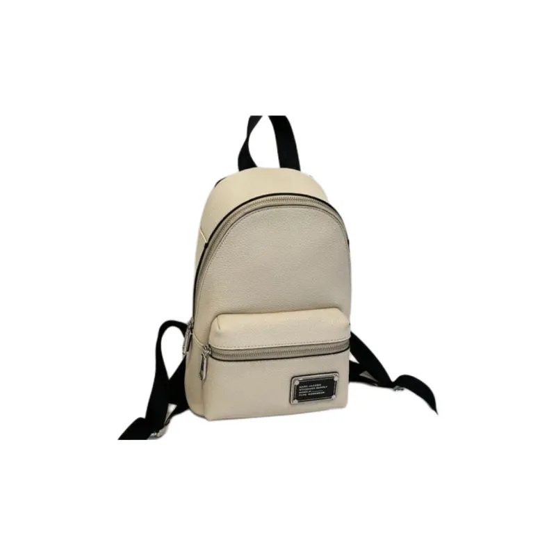 MARC JACOBS Pebble Leather Backpack Women's Ecru-0