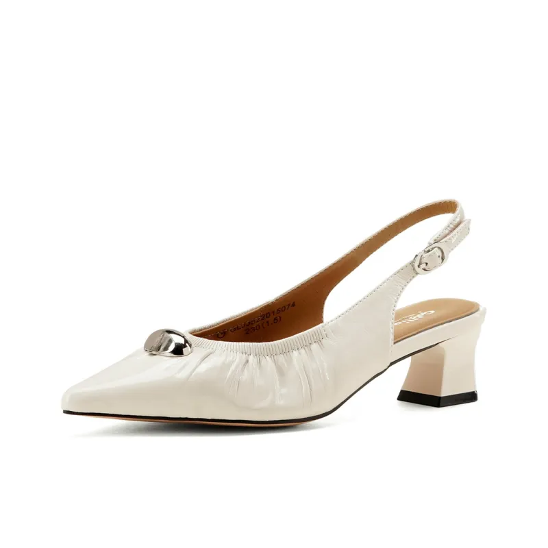 GOLDLION Chunky Heel High Heels 5.3cm Women's-7