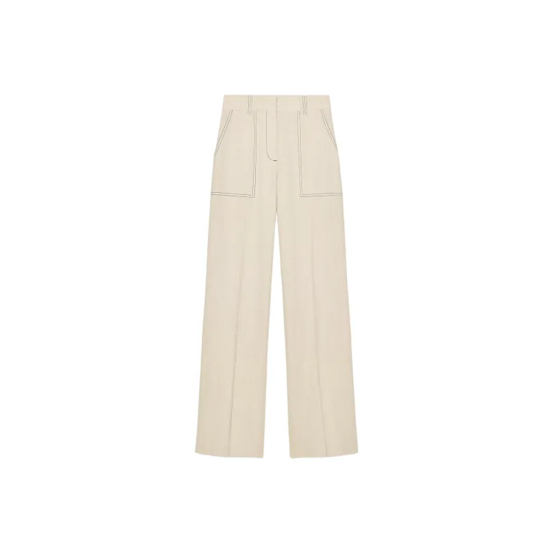 ZARA Casual Pants Women's Light Beige-0
