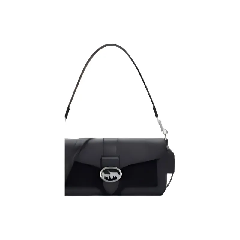 COACH Georgie Litchi Grain Leather Shoulder Bag, Crossbody Bag Tubas Women's Midnight Blue-3