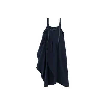 SOON FLOWER Sleeveless Dress Women's Navy Blue