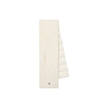 Moncler 100% Polyester Knit Scarves Women's White