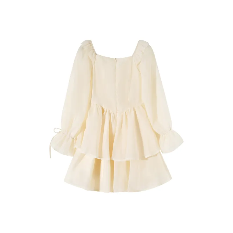 Qiuerle Long Sleeved Dress Women's-7