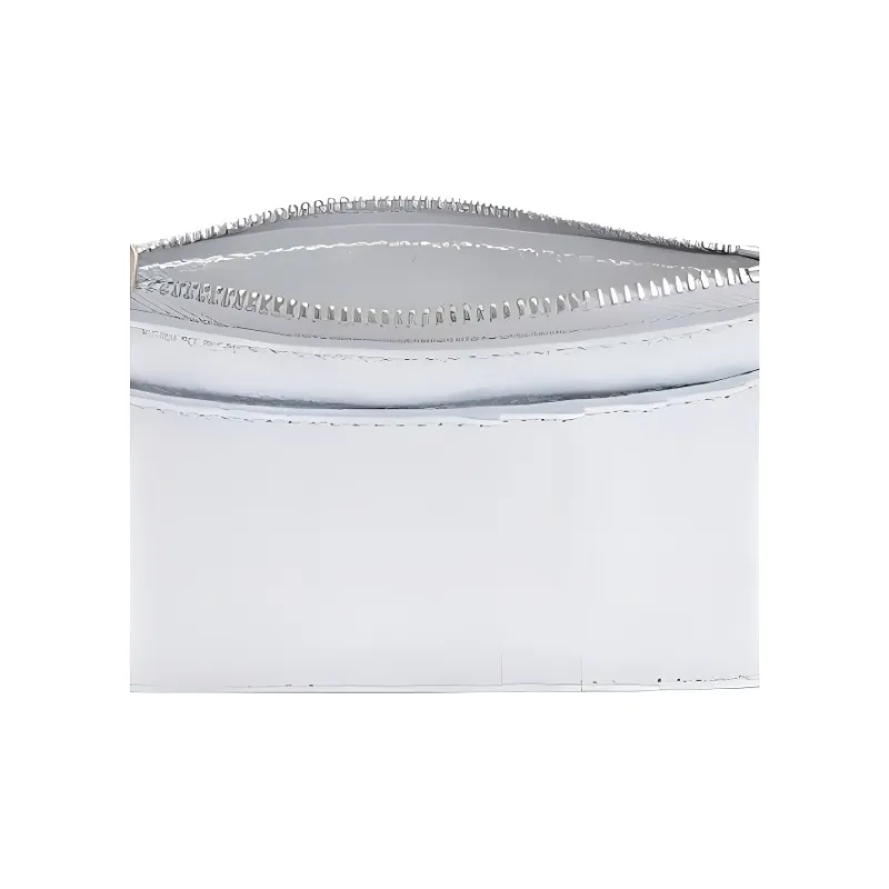 MANSUR GAVRIEL Lambskin Card Holder Women's Silver-4
