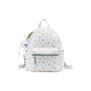HCXK PU Backpack Women's White/Silver/Black