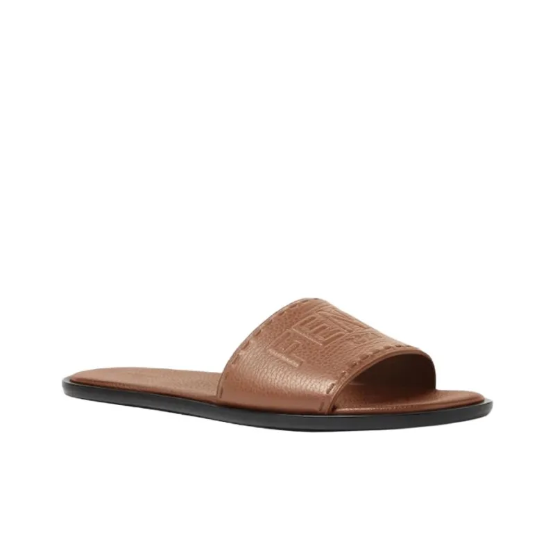 FENDI ROMA Abrasion Resistant Slide Slippers Women's Brown-2