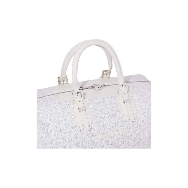 GOYARD Bowling Canvas Travel Bag Unisex White-2