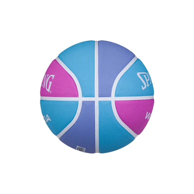 SPALDING WCBA League Series Rubber Basketball Purple/Blue/Pink Size 5 Competition Training Kids'-2