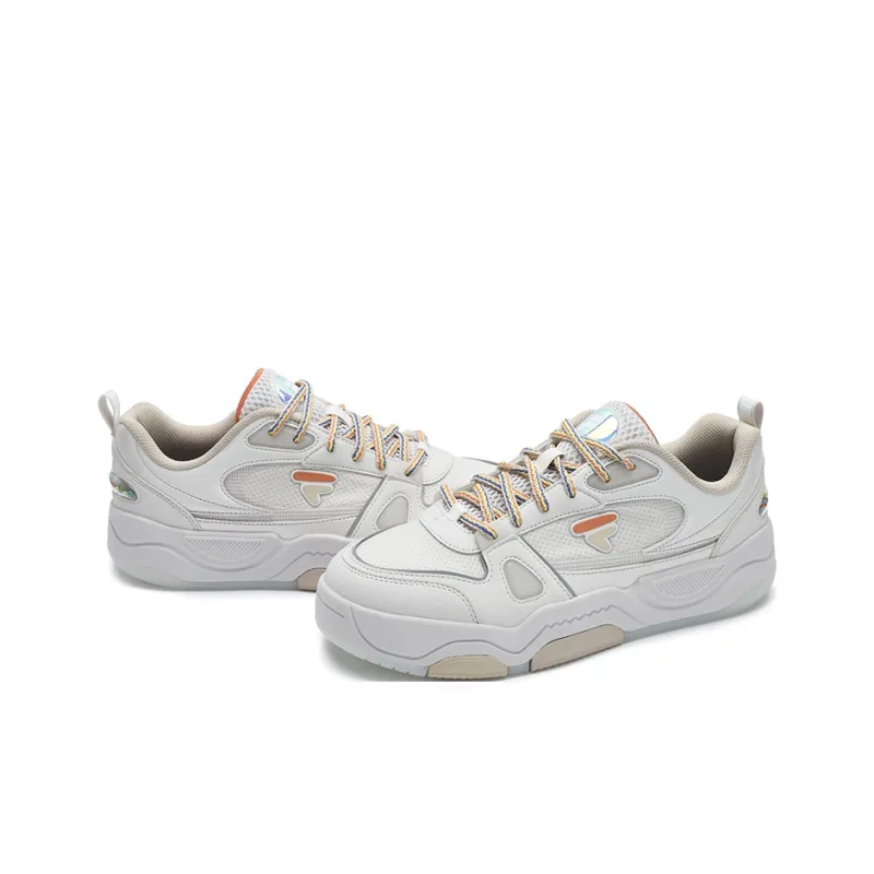 FILA FUSION BANK III Cool Skateboard Shoes 3 Colorful Early Summer Low Top Skateboard Shoes Men's White-10