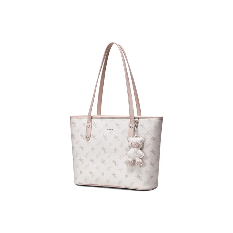 NUCELLE PVC Shoulder Bag Tote Shoulder Bag Regular Women's Peach Pink-3