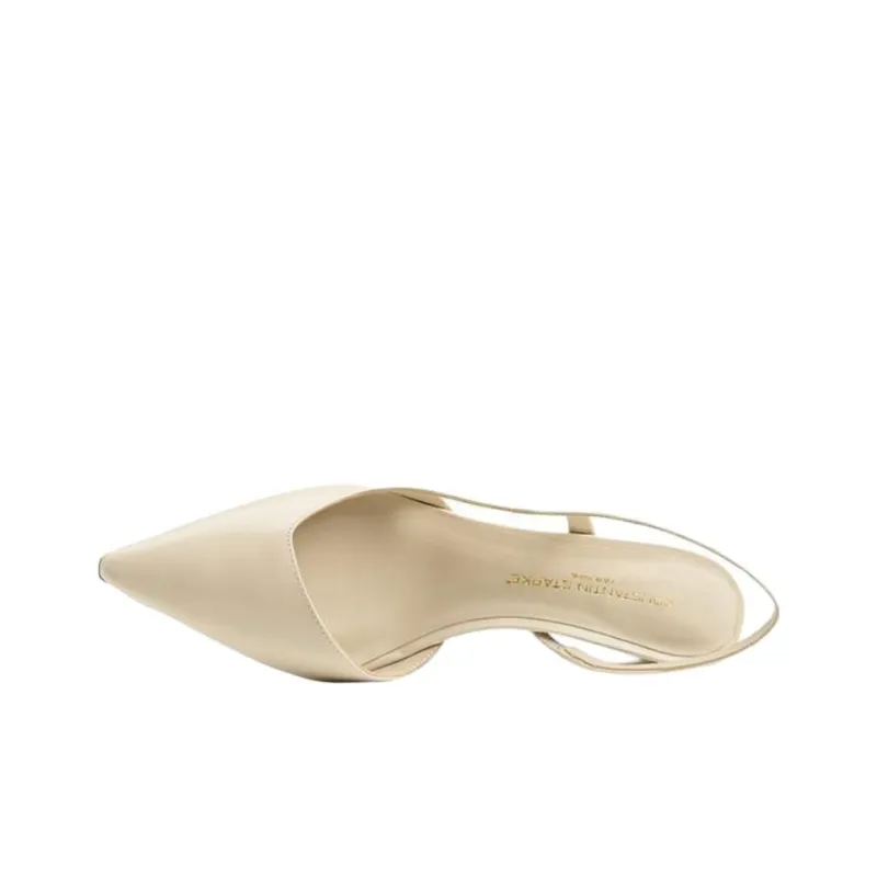 Roberto Festa Konstantin Starke Glady Cone Heel High Heels Women's Beige-5