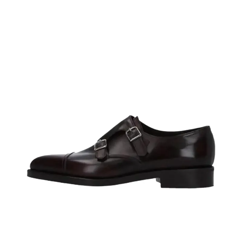 JOHN LOBB William Dress Shoes, Monastic Shoes Men's Dark Brown-0