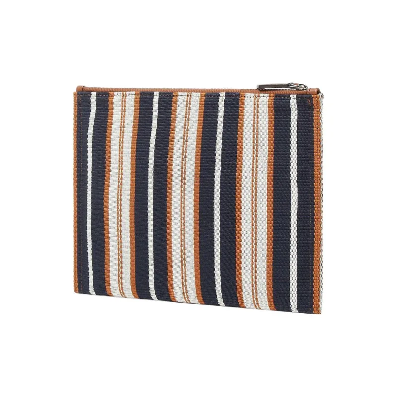 FENDI Canvas Clutch Medium Size Women's Red, Brown & Multicolor-1
